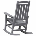 vidaXL Chaise Berçante de Jardin Gris clair 70 x 92 x 108 cm Plastique