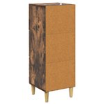 vidaXL Armoire à tiroirs Chêne fumé 33 x 34 5 x 90 cm