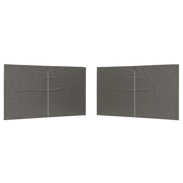 vidaXL Mur de tente de fête 2 pièces 400 x 195 cm Anthracite