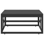 vidaXL Mobilier de jardin Noir Aluminium