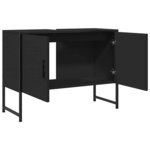 vidaXL Armoire lavabo de salle de bain noir 80x33x60cm bois ingénierie