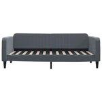 vidaXL Lit de repos sans matelas gris foncé 100x200 cm velours