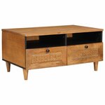 vidaXL Table basse avec tiroir Marron clair 80 x 54 x 40 cm