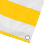 vidaXL Écran de balcon Jaune et blanc 100 x 200 cm Tissu Oxford