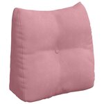 vidaXL Coussin de Dos Rose 45 x 24 x 50 cm Velours