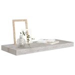 vidaXL Étagère murale flottante gris béton 60x23 5x3 8 cm MDF