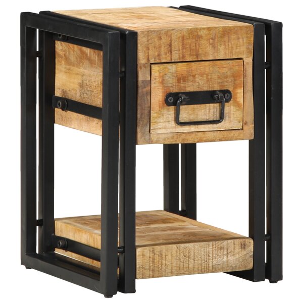 vidaXL Tables de nuit 2 Pièces 40x40x40 cm Bois de manguier massif