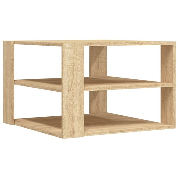 vidaXL Table basse chêne sonoma 58x58x40 cm bois d'ingénierie