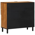 vidaXL Buffet avec étagère Marron 80 x 33 x 75 cm Bois d'acacia massif