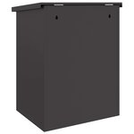 vidaXL Boîte de dépôt de colis Noir 44 x 35 x 59 cm Acier
