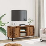 vidaXL Meuble TV vieux bois 102x35x50 cm bois d'ingénierie