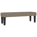 vidaXL Sommier à lattes de lit avec matelas Taupe 200x200 cm Tissu
