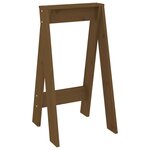 vidaXL Tabourets lot de 2 marron miel 40x40x75 cm bois massif de pin