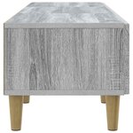 vidaXL Meuble TV 147 x 34 5 x 30 cm Sonoma gris Bois d'ingénierie
