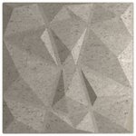 vidaXL Panneaux muraux 48 Pièces gris béton 50x50 cm XPS 12 m² losange