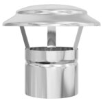 vidaXL Housse de pluie pour cheminée Argent 20 x 20 x 18 cm