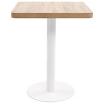vidaXL Table de bistro Marron clair 60x60 cm MDF