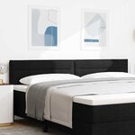 vidaXL Tête de lit LED avec des lumières à LED Noir 200 cm tissu