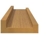vidaXL Étagère Murale 2 Pièces Beige 40 x 9 x 3 cm Bois d'ingénierie