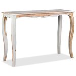 vidaXL Table console Bois massif 110x40x76 cm