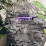 vidaXL Déversoir pour cascade avec LED RVB Acrylique 45 cm