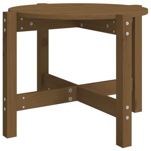 vidaXL Table basse Marron miel Ø 62 5x45 cm Bois massif de pin