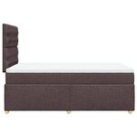 vidaXL Sommier à lattes de lit avec matelas Marron foncé 120x200 cm