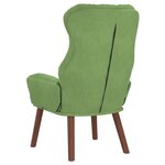 vidaXL Fauteuil Relaxant en Velours Vert Clair