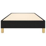 vidaXL Cadre de lit sans matelas noir 90x190 cm tissu
