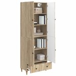 vidaXL Ensemble de Meubles 2 Pièces 66 x 34 5 x 95 cm Bois d'ingénierie