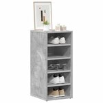 vidaXL Armoire à chaussures Gris béton 31 5x35x70 cm Bois d'ingénierie
