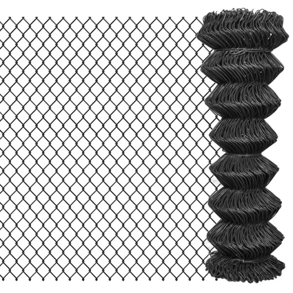 vidaXL Clôture à mailles Acier 15 x 1 25 m Gris