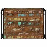 vidaXL Boîte de rangement Marron et Noir 80 x 50 x 50 cm bois recyclé