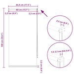 Store enrouleur occultant crème 40 x 100 cm