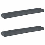 vidaXL Set de coussins de palette 2 Pièces Anthracite 200 x 40 x 8 cm