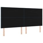 vidaXL Tête de lit LED Bleu 200 cm tissu