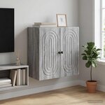 vidaXL Armoire Murale Sonoma gris 59 x 31 x 60 cm Bois d'ingénierie
