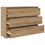 vidaXL Buffet chêne artisanal 100x35x76 cm bois d'ingénierie