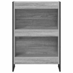 vidaXL Bibliothèque Gris Sonoma 80 x 30 x 155 cm Bois d'ingénierie