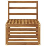 vidaXL Sofa de milieu extérieur Bois d'Acacia Massif Naturel