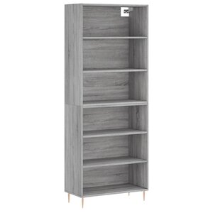 vidaXL Buffet gris béton 69 5x32 5x180 cm bois d'ingénierie