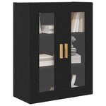 vidaXL Meuble mural Chêne noir 69 5 x 34 x 90 cm Bois d'ingénierie