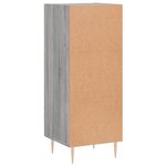 vidaXL Buffet Sonoma gris 34 5x34x90 cm Bois d'ingénierie