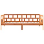 vidaXL Lit de jour sans matelas cire marron 90x200 cm bois pin massif