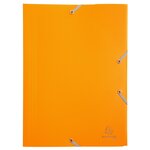 Chemise à élastique 3 rabats A4 Polypropylène 4/10e Opaque Coloris aléatoire x 60 EXACOMPTA