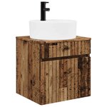 vidaXL Meuble de lavabo mural Bois ancien 49 x 44 5 x 65 cm