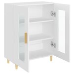 vidaXL Buffet blanc 69 5x34x90 cm bois d'ingénierie