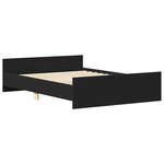 vidaXL Cadre de lit sans matelas noir 120x200 cm