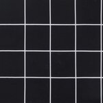vidaXL Coussin rond motif à carreaux noir Ø 60 x11 cm tissu oxford