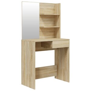 vidaXL Coiffeuse avec miroir Chêne sonoma 74 5x40x141 cm